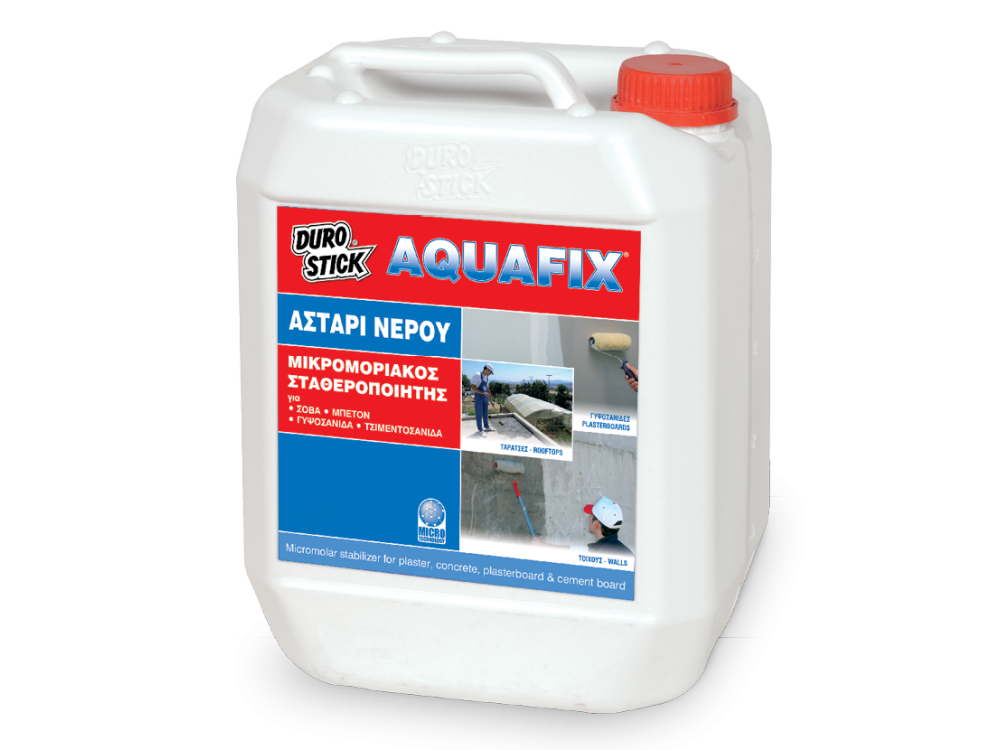 Durostick Aquafix Διάφανο 5Lt Μικρομοριακός Σταθεροποιητής για Τοίχους